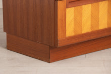 Load image into Gallery viewer, Midcentury Chest of Drawers with Herringbone Veneer Drawer Fronts by G-Plan c.1960
