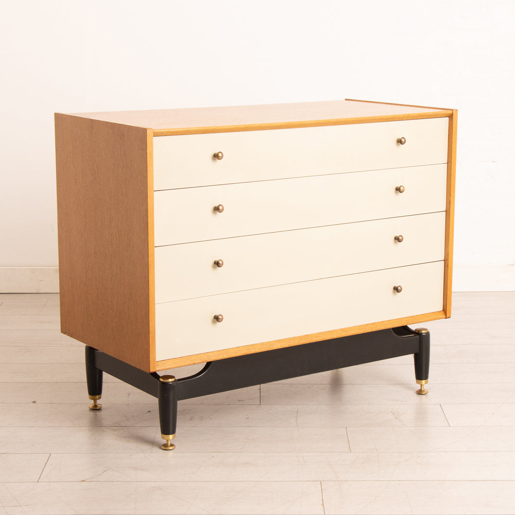 Midcentury Chinese White Range Chest of Drawers by G-Plan c.1965
