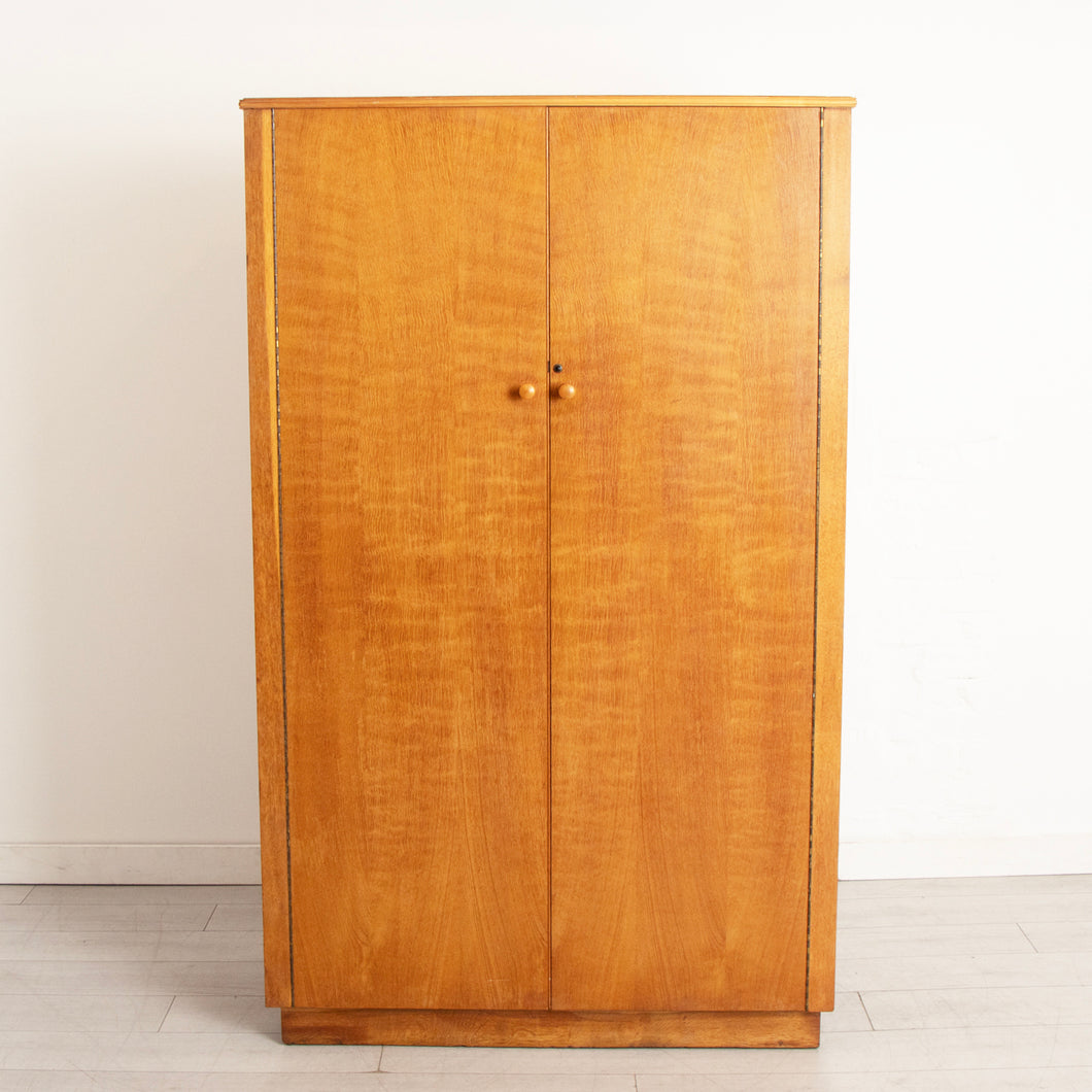 Midcentury 'Cumbrae' Double Wardrpobe in Oak by Morris of Glasgow c.1960