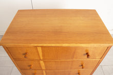 Load image into Gallery viewer, Midcentury &#39;Cumbrae&#39; Oak Chest of Drawers by Morris of Glasgow c.1960
