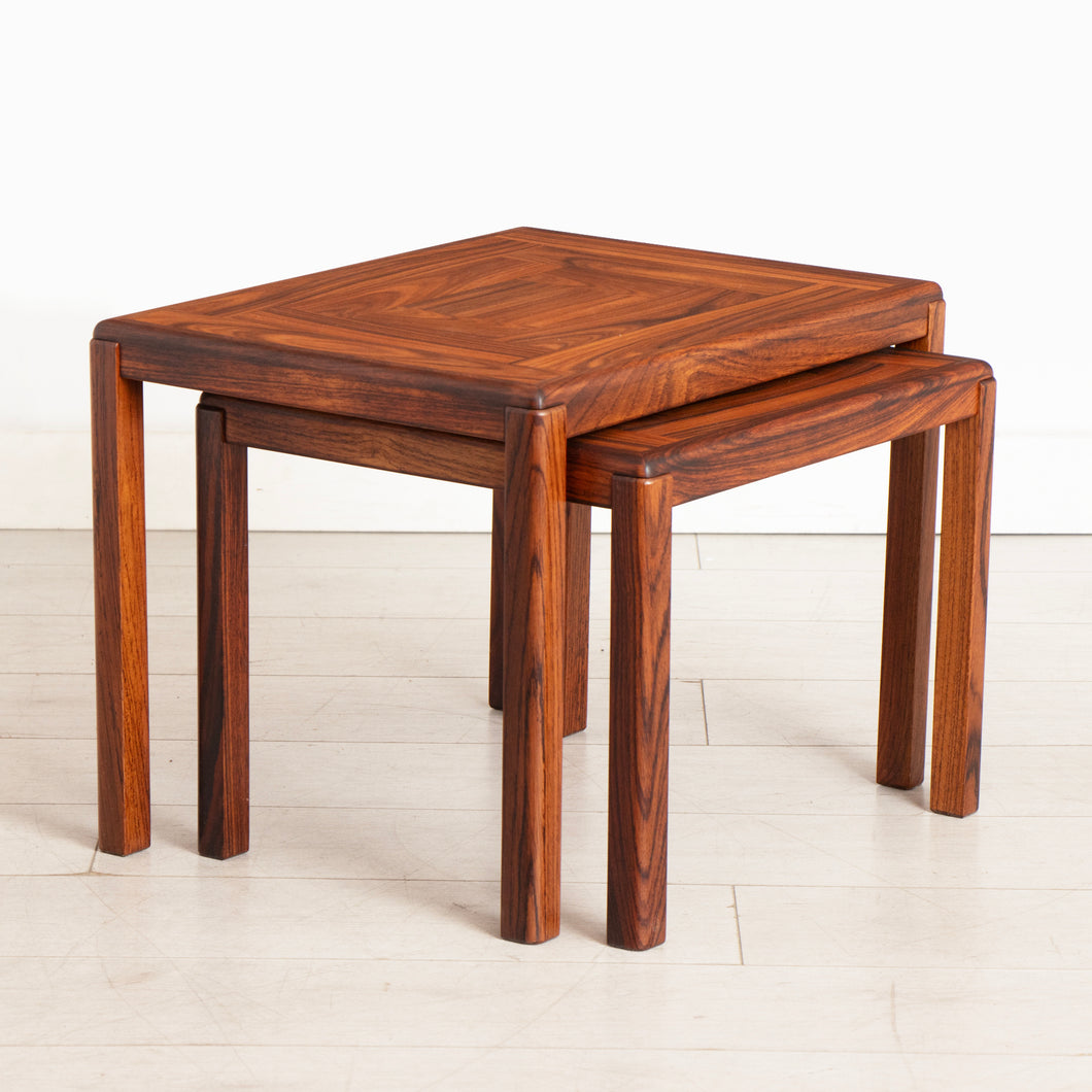 Midcentury Danish Rosewood Nest of Two Tables by Vejle Stole c.1975