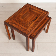 Load image into Gallery viewer, Midcentury Danish Rosewood Nest of Two Tables by Vejle Stole c.1975
