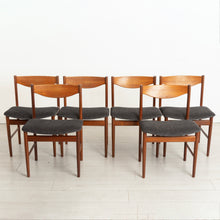 Load image into Gallery viewer, Midcentury Dining Table &amp; Six Dining Chairs by Ib Kofod Larsen for G-Plan Danish Design Range
