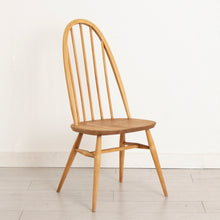 Load image into Gallery viewer, Midcentury Ercol Drop Leaf Dining Table &amp; 4 Chairs in Elm &amp; Beech c 1960s
