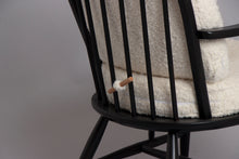 Load image into Gallery viewer, Midcentury Ercol Style Armchair in white Boucle
