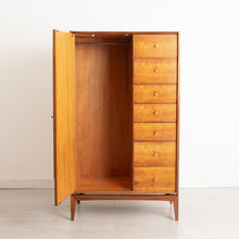 Load image into Gallery viewer, Midcentury French Walnut Wardrobe with Drawers by John Herbert for A. Younger Ltd c.1960s
