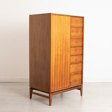Load image into Gallery viewer, Midcentury French Walnut Wardrobe with Drawers by John Herbert for A. Younger Ltd c.1960s
