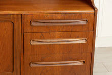Load image into Gallery viewer, Mid Century G-plan Fresco sideboard/highboard with rattan front, circa 1960s
