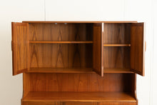 Load image into Gallery viewer, Mid Century G-plan Fresco sideboard/highboard with rattan front, circa 1960s
