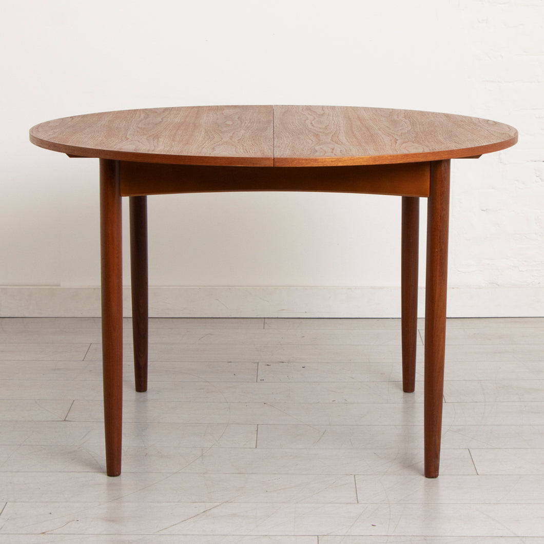 Midcentury G Plan Round Extending Teak Dining Table c.1960s