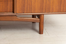 Load image into Gallery viewer, Mid Century G-plan sideboard in tola with metal handles by Victor Wilkins, circa 1960s
