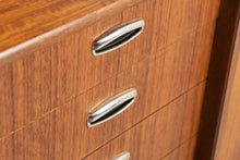 Load image into Gallery viewer, Mid Century G-plan sideboard in tola with metal handles by Victor Wilkins, circa 1960s
