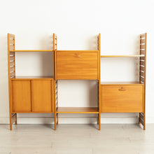 Load image into Gallery viewer, Midcentury Ladderax Modular Teak Bookcase System c.1975
