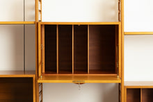 Load image into Gallery viewer, Midcentury Ladderax Modular Teak Bookcase System c.1975
