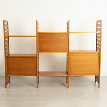 Load image into Gallery viewer, Midcentury Ladderax Modular Teak Bookcase System c.1975
