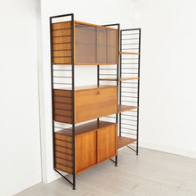 Load image into Gallery viewer, Midcentury Ladderax Shelving System &amp; Desk in Teak c1965
