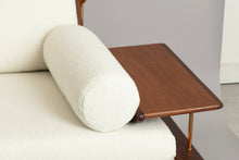 Load image into Gallery viewer, Midcentury Living Room Suite in Afromosia &amp; White Boucle by Toothill c.1965
