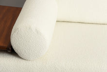 Load image into Gallery viewer, Midcentury Living Room Suite in Afromosia &amp; White Boucle by Toothill c.1965
