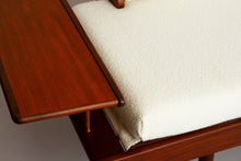 Load image into Gallery viewer, Midcentury Living Room Suite in Afromosia &amp; White Boucle by Toothill c.1965
