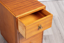 Load image into Gallery viewer, Midcentury Mahogany Bedside Tables with 3 Drawers c.1960s
