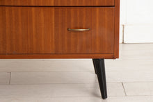 Load image into Gallery viewer, Midcentury Mahogany Chest of Drawers with Brass Handles c.1960
