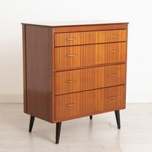 Load image into Gallery viewer, Midcentury Mahogany Chest of Drawers with Brass Handles c.1960
