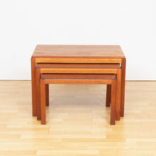 Load image into Gallery viewer, Midcentury Mahogany Nesting Tables by Gordon Russell c.1960s
