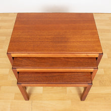 Load image into Gallery viewer, Midcentury Mahogany Nesting Tables by Gordon Russell c.1960s
