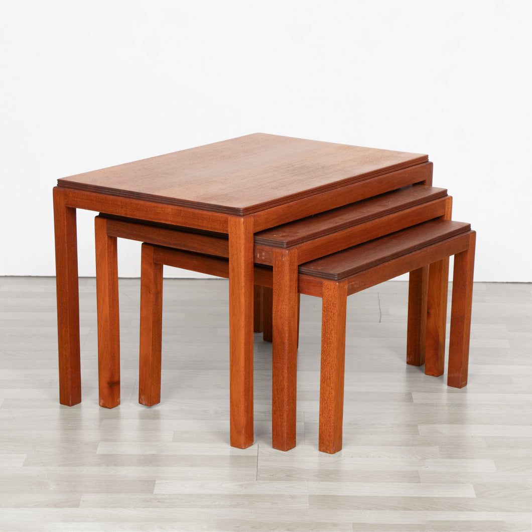 Midcentury Mahogany Nesting Tables by Gordon Russell c.1960s