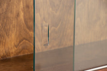 Load image into Gallery viewer, Midcentury Modular Walnut Bookcase with Sliding Glass Doors by Minty, Oxford c.1960s
