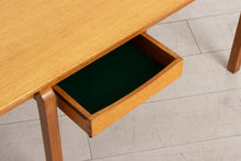 Load image into Gallery viewer, Midcentury Oak Coffee Table with Pull Out Tray &amp; Drawer
