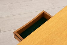 Load image into Gallery viewer, Midcentury Oak Coffee Table with Pull Out Tray &amp; Drawer
