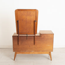Load image into Gallery viewer, Midcentury Oak Vanity Chest of Drawers by Palatial c.1960
