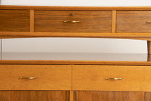 Load image into Gallery viewer, Midcentury Oak &amp; Walnut Sideboard with removable top section c.1960s
