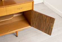 Load image into Gallery viewer, Midcentury Oak &amp; Walnut Sideboard with removable top section c.1960s
