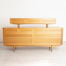 Load image into Gallery viewer, Midcentury Oak &amp; Walnut Sideboard with removable top section c.1960s
