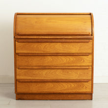 Load image into Gallery viewer, Midcentury Swedish Roll Top Bureau Desk in Teak c.1975
