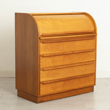 Load image into Gallery viewer, Midcentury Swedish Roll Top Bureau Desk in Teak c.1975
