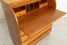 Load image into Gallery viewer, Midcentury Swedish Roll Top Bureau Desk in Teak c.1975

