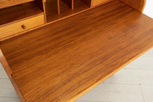 Load image into Gallery viewer, Midcentury Swedish Roll Top Bureau Desk in Teak c.1975
