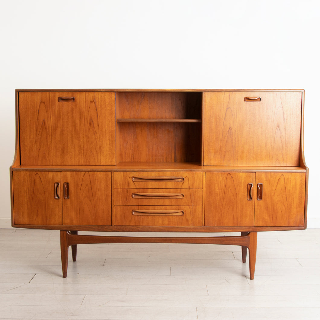 Midcentury Teak Fresco Highboard by G-Plan c.1965