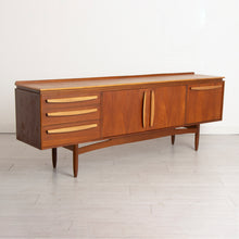 Load image into Gallery viewer, Midcentury Teak Sideboard by William Lawrence of Nottingham c.1960s

