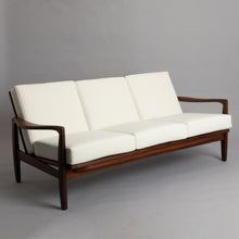 Load image into Gallery viewer, Midcentury Three Seater Sofa in Afromosia by Toothill c.1965
