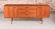 Load image into Gallery viewer, Midcentury Teak Sideboard with Curved Front
