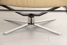Load image into Gallery viewer, Pair of Midcentury Pieff &#39;Gamma&#39; Leather &amp; Chrome Swivel Armchairs c.1970s
