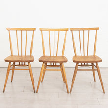 Load image into Gallery viewer, Set of 3 Ercol Model 391 Elm &amp; Beech Chairs c.1960s
