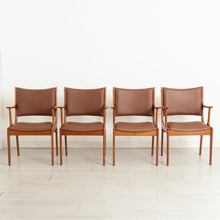Load image into Gallery viewer, Set of 4 Danish Midcentury Armchairs in Teak by Johannes Andersen for Uldum Mobelfabrik c.1965, Newly Reupholstered
