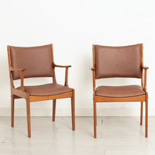 Load image into Gallery viewer, Set of 4 Danish Midcentury Armchairs in Teak by Johannes Andersen for Uldum Mobelfabrik c.1965, Newly Reupholstered
