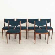 Load image into Gallery viewer, Set of 6 Danish Mid Century rosewood dining chairs, circa 1960s
