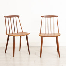 Load image into Gallery viewer, Set of 4 Danish Midcentury Teak Model J77 Dining Chairs by Folke Palsson for FBD Mobler
